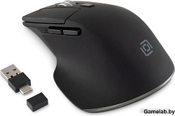 Мышь Оклик 503MW черный оптическая (2400dpi) silent беспроводная BT/Radio USB для ноутбука (6but)