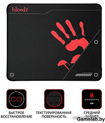 Коврик для мыши A4Tech Bloody BP-50M Средний черный/рисунок 350x280x3мм