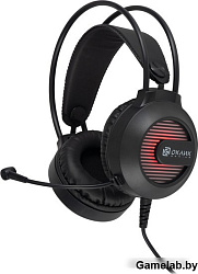 Наушники с микрофоном Оклик HS-L300G Black черный 2.2м мониторные USB оголовье (1796949)