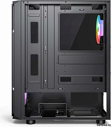 Корпус Accord 3338 черный без БП ATX 1xUSB2.0 1xUSB3.0 1xUSB3.1 audio bott PSU