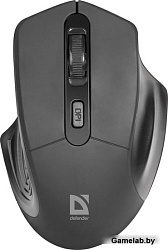 Мышь беспроводная оптическая DEFENDER Datum MB-345 черный,4 кнопки, 800-1600 dpi52345