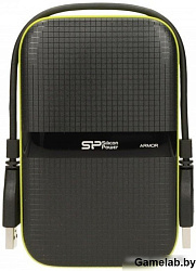 Жесткий диск Silicon Power USB 3.0 4Tb SP040TBPHDA60S3K A60 Armor 2.5" черный/зеленый