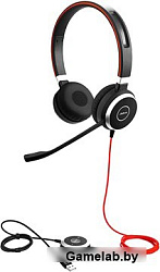 Наушники с микрофоном Jabra EVOLVE 40 MS черный накладные оголовье (6399-823-109)