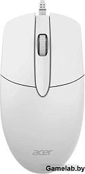 Мышь Acer OMW300 белый оптическая (1200dpi) USB (3but)
