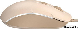 Мышь A4Tech Fstyler FM26 бежевый/коричневый оптическая (2000dpi) USB для ноутбука (4but)