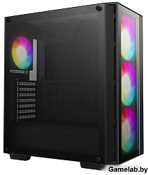 Корпус Deepcool Matrexx 55 V4 черный без БП ATX 7x120mm 2x140mm 2xUSB3.0 audio bott PSU