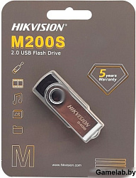 Флеш Диск Hikvision 16Gb HS-USB-M200S/16G USB2.0 черный