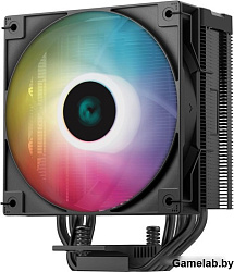 Кулер DEEPCOOL AG400 DIGITAL BK ARGB LGA1700/1200/115X/AM5/AM4 (9шт/кор, TDP 220W, PWM, ARGB Fan 120