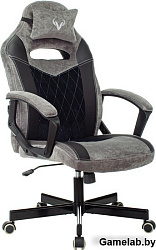 Кресло игровое Бюрократ VIKING 6 KNIGHT Fabric черный с подголов. крестовина металл