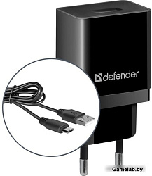 Сетевой адаптер Defender UPC-11 1xUSB,5V/2.1А,кабель micro-USB