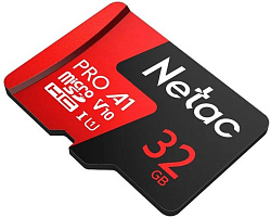 Флеш карта microSDHC 32Gb Class10 Netac NT02P500PRO-032G-R P500 Extreme Pro + adapter
