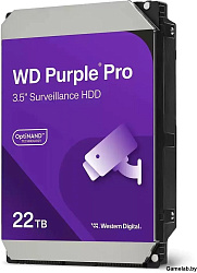 Жесткий диск WD SATA-III 22TB WD221PURP Surveillance Purple Pro (7200rpm) 512Mb 3.5"
