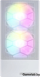 Корпус 1STPLAYER FIREBASE X4-M White / mATX, TG / 1x120mm & 2x140mm LED fans inc. / X4-M-WH-2F1P-W-1