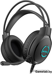 Наушники с микрофоном A4Tech Fstyler FH300U черный 2м мониторные USB оголовье (FH300U BLACK)