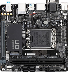 Материнская плата Gigabyte H610I Soc-1700 Intel H610 2xDDR5 mini-ITX AC`97 8ch(7.1) GbLAN+VGA+HDMI+D
