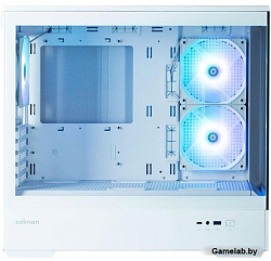 ZALMAN P30 White, MATX, WHITE, WINDOW, 2x3.5", 3x2.5", 1xUSB TYPE-C, 1xUSB3.0, SIDE 2x120mm ARGB, RE