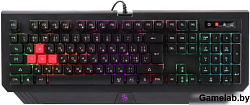 Клавиатура A4 Bloody B120N черный USB Multimedia for gamer LED