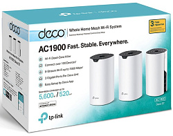 Бесшовный Mesh роутер TP-Link Deco S7(3-pack) AC1900 10/100/1000BASE-TX