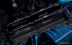 Память Kingston DDR 5 DIMM 16Gb PC48000, 6000Mhz, Kingston FURY Beast Black EXPO CL30 (KF560C30BBE-1