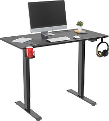 Стол для компьютера Cactus подъёмный столешница МДФ черный каркас черный (CS-ED-BBK)