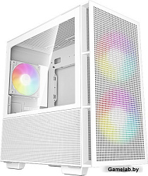Корпус Deepcool CH360 WH без БП, боковое окно (закаленное стекло), 2x140мм ARGB LED вентилятор спере