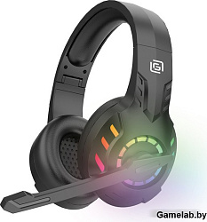 Наушники с микрофоном Оклик HS-L420G черный мониторные BT оголовье (1939799)