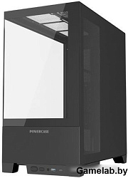 Корпус Powercase Vision Black V2, Tempered Glass, чёрный, ATX  (CVBAV2-L0)