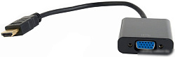 Переходник HDMI -> VGA Cablexpert, 19M/15F, длина 15см (A-HDMI-VGA-04)