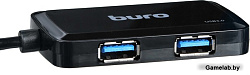 Разветвитель USB 3.0 Buro BU-HUB4-U3.0-S 4порт. черный	BURO	BU-HUB4-U3.0-S	