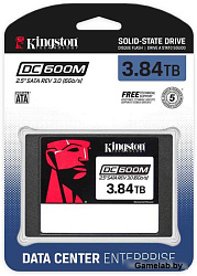 Kingston Enterprise SSD 3,84TB DC600M 2.5" SATA 3 R560/W530MB/s 3D TLC MTBF 2M 94 000/59 000 IOPS 70