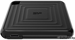 Накопитель SSD Silicon Power USB-C 1Tb SP010TBPSDPC60CK PC60 1.8" черный