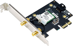 ASUS Адаптер беспроводной связи (Wi-Fi) ASUS PCE-AX1800 / EU (90IG07A0-MO0B00) (463849) >PCIe x1 WiF