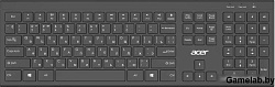 Клавиатура Acer OKR300 черный USB беспроводная (ZL.KBDEE.014)