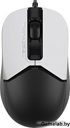Мышь A4Tech Fstyler FM12 Panda белый/черный оптическая (1200dpi) USB (3but)