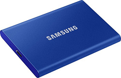 Портативный накопитель SSD Samsung T7 TOUCH  1TB, USB 3.2, голубой индиго