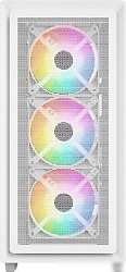 Корпус Powercase Mistral AY4W ARGB, Tempered Glass, 4x 120mm ARGB Fans, белый, ATX  (CMAYW-A4)