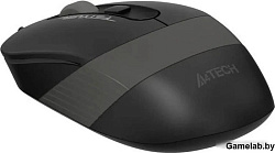 Мышь A4Tech Fstyler FM10S черный/серый оптическая (1600dpi) silent USB (3but)
