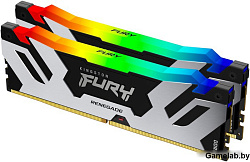 DDR 5 DIMM 64Gb PC51200, 6400Mhz, Kingston FURY Renegade RGB XMP CL32 (Kit of 2) (KF564C32RSAK2-64) 