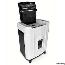 Шредер Heleos АП20-5 белый/черный с автоподачей (секр.P-5) перекрестный 131лист. 20лтр. скрепки скоб
