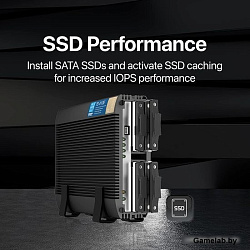 Сетевое хранилище NAS Qnap Original TS-410E-8G 4-bay настольный Celeron J6412