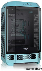 Корпус Thermaltake The Tower 300 Turquoise голубой без БП miniITX 7x120mm 5x140mm 2xUSB3.0 audio bot