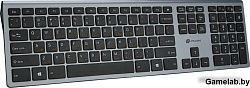 Клавиатура Oklick 890S серый USB беспроводная slim