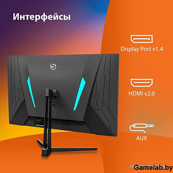 Монитор SunWind 24.5" SM-25FI401 черный IPS LED 3ms 16:9 HDMI матовая 250cd 178гр/178гр 1920x1080 18