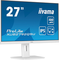 Монитор Iiyama 27" ProLite XUB2792QSU-W6 белый IPS LED 0.4ms 16:9 DVI HDMI M/M матовая HAS Piv 250cd