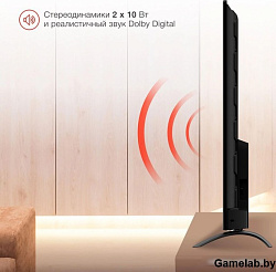 Телевизор LED Starwind 65" SW-LED65UG402 Яндекс.ТВ стальной/черный 4K Ultra HD 60Hz DVB-T DVB-T2 DVB