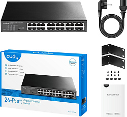 Коммутатор Cudy GS1024 (L2) 24x1Гбит/с неуправляемый