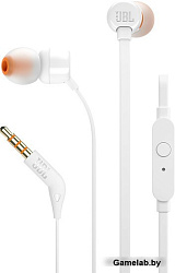 Гарнитура вкладыши JBL T110 WHT 1.2м белый проводные (в ушной раковине)