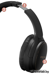 Гарнитура мониторные Creative Zen Hybrid 1.2м черный беспроводные bluetooth оголовье (51EF1010AA001)