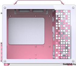 Корпус JONSBO Jonsplus Z20 Pink/White без БП, боковая панель из закаленного стекла, mini-ITX, micro-