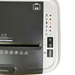 Шредер Heleos АП20-5 белый/черный с автоподачей (секр.P-5) перекрестный 131лист. 20лтр. скрепки скоб